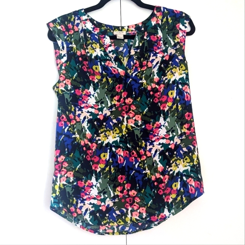 J Crew Size 2 Floral Print Blouse